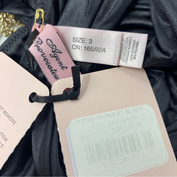 Agent Provocateur Kiona Black Swimsuit NWT $700 - Picture 10 of 10